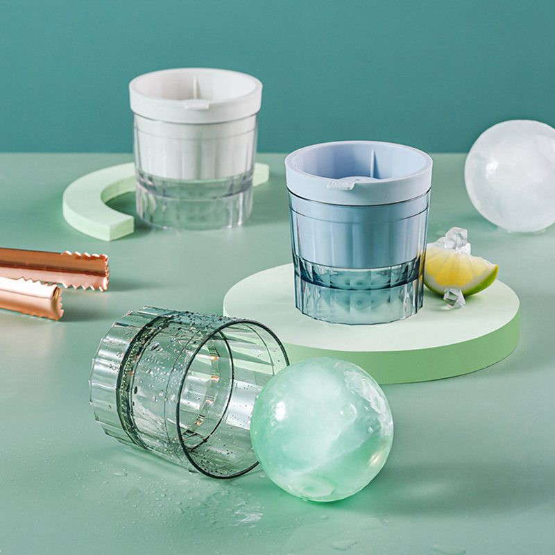 Khuôn silicone làm đá viên hình tròn tiện dụng