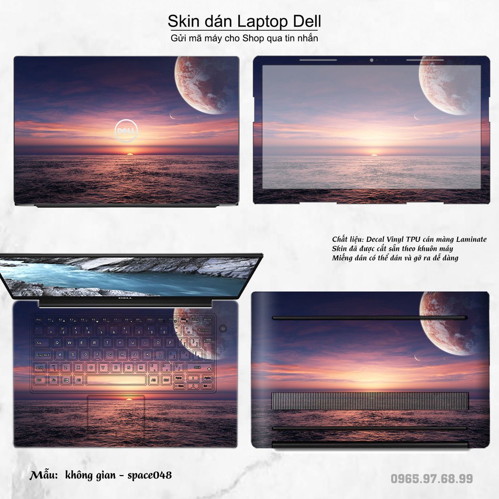 Skin dán Laptop Dell in hình không gian nhiều mẫu 8 (inbox mã máy cho Shop)