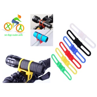 Dây silicon buộc đèn pin cho xe đạp