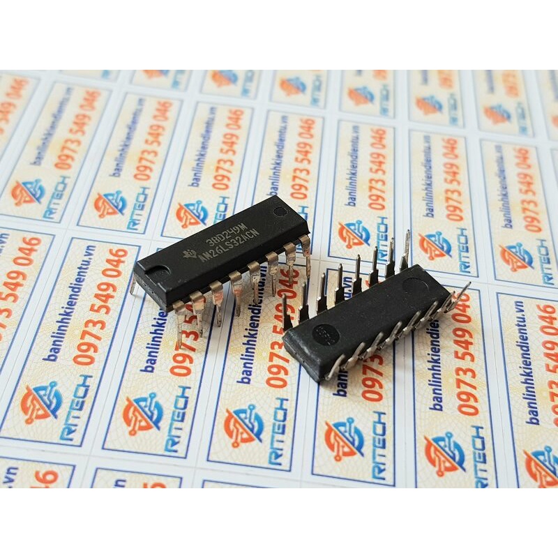 [Combo 3 con] AM26LS32ACN AM26LS32 IC truyền thông DIP-16