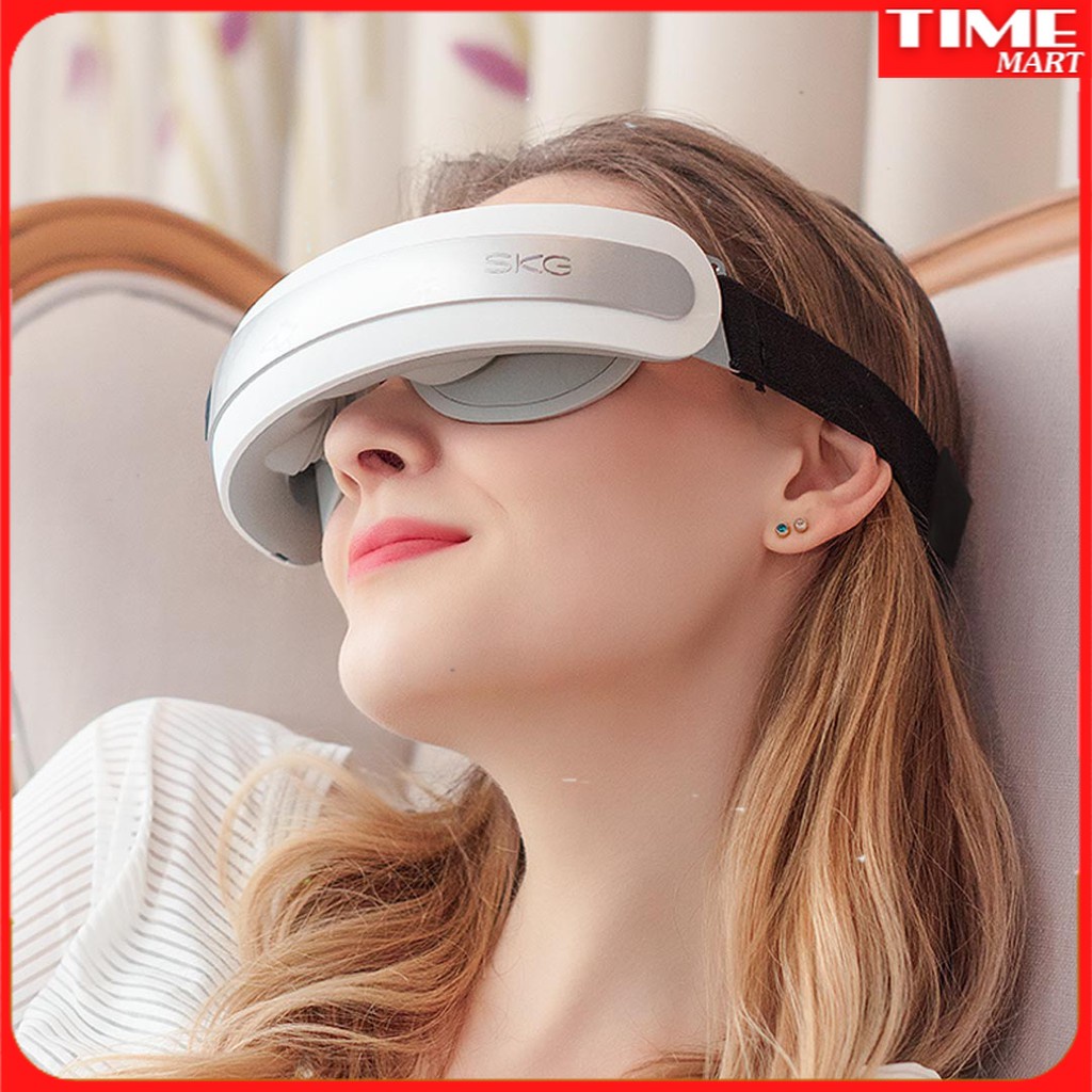 Máy massage mắt Xiaomi SKG 4301. Máy mát xa thuộc thương hiệu SKG Xiaomi chống nhức mỏi mắt. Bảo hành 6 thá