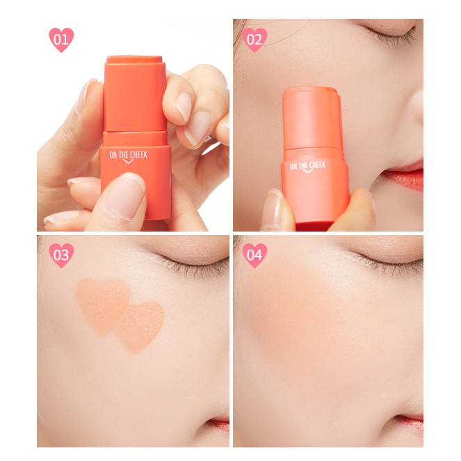 Phấn Má Hồng Dạng Thỏi A'PIEU Heart On The Cheek 5.5g | BigBuy360 - bigbuy360.vn