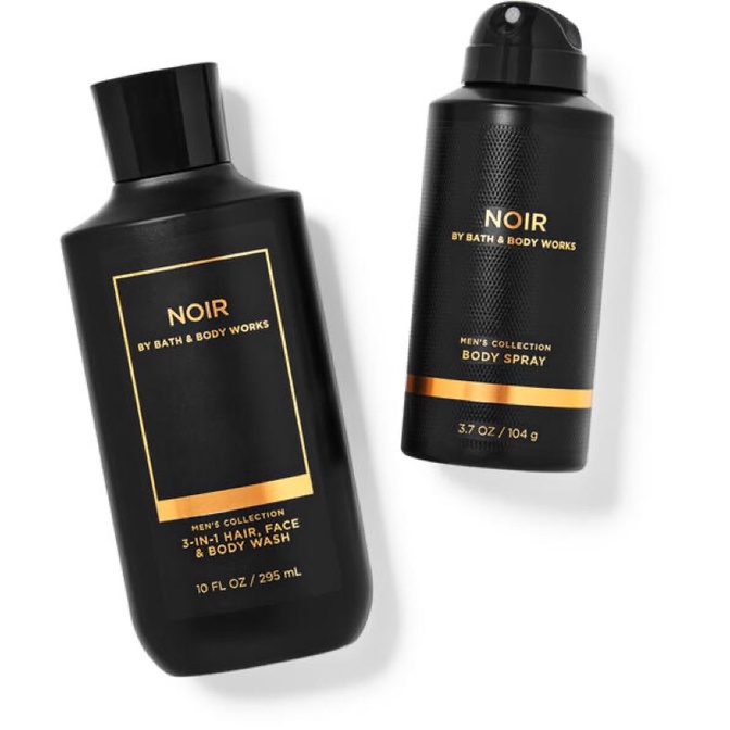 Sản phẩm tắm gội xịt thơm dưỡng toàn thân lưu hương cho Nam Bath and body Works-Noir