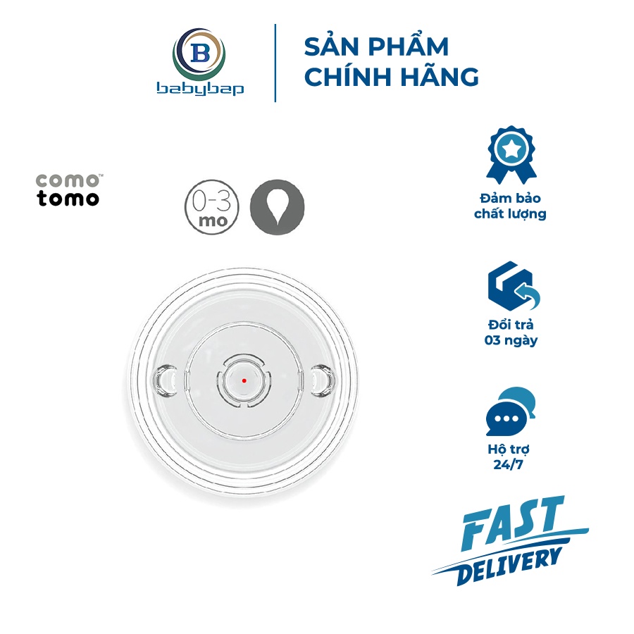 Núm ti Comotomo Thay Thế Mềm Mại Tạo Cảm Giác Bú Tự Nhiên (Hộp 2 Cái)