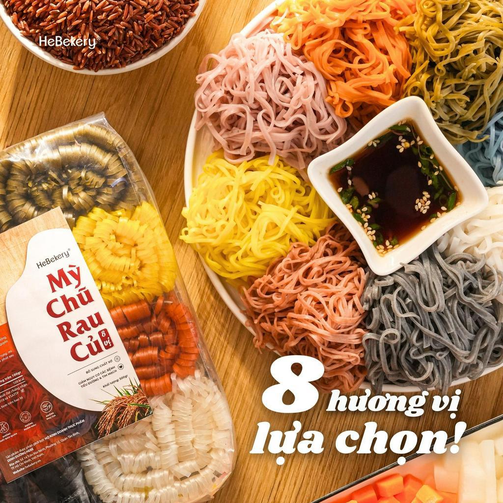 Mì Chũ Rau Củ Tự Nhiên 8 Vị - Mì Chũ Ăn Kiêng Healthy HeBekery by HeBe