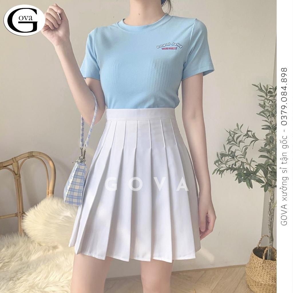 Chân Váy Tennis Xếp Ly Dáng Chữ A Lưng Cạp Cao (có quần lót trong )