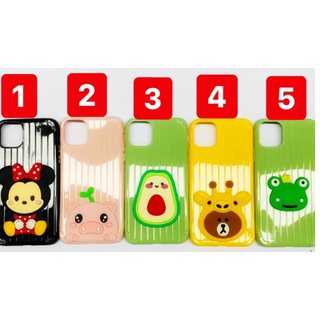 ỐP IPHONE VALI IN HÌNH NỔI 5 MẪU CUTE SILICON MỀM MICKEY QUẢ BƠ HEO HỒNG.IPHONE 6 ĐẾN 11 PRO MAX