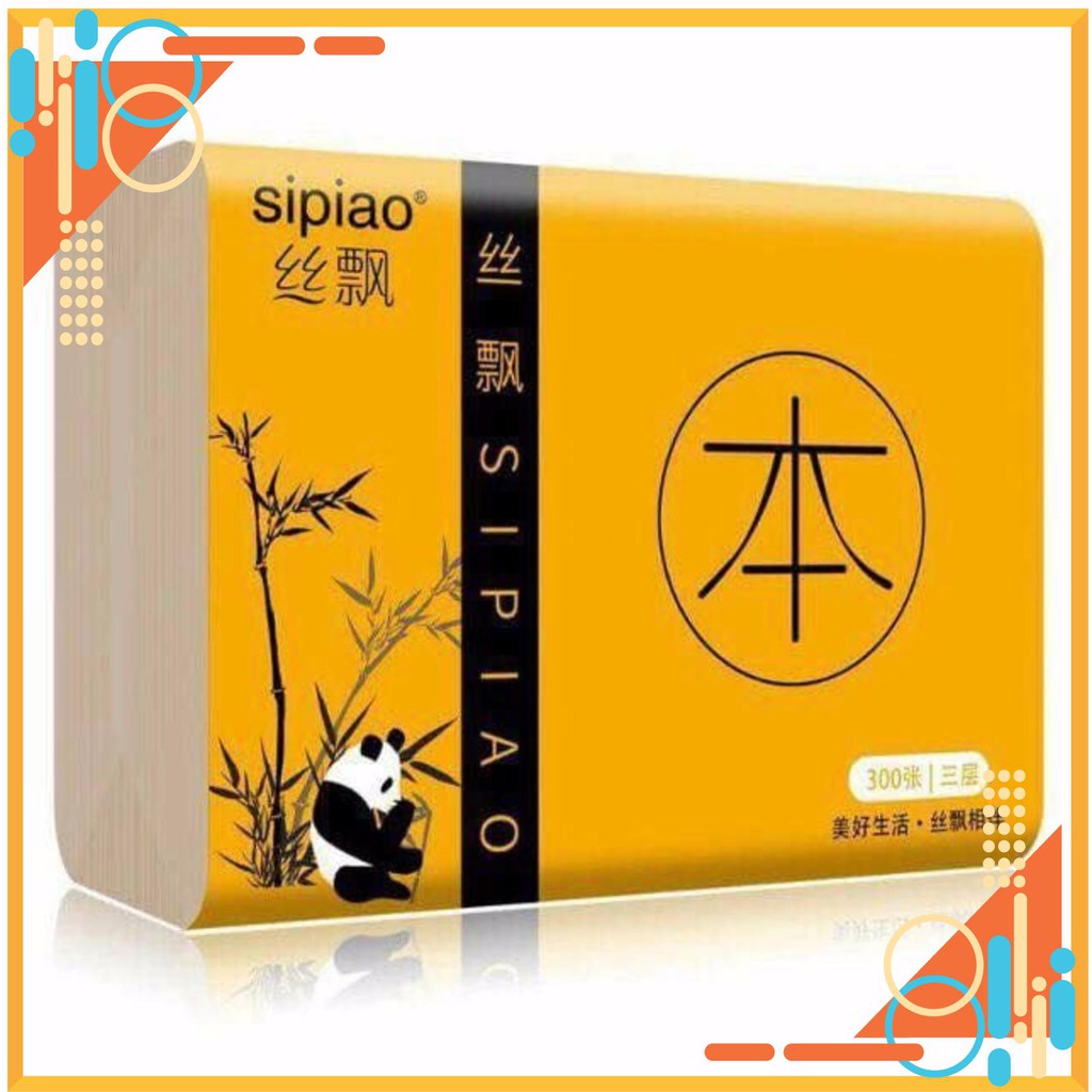 THÙNG 30 GÓI GIẤY ĂN GẤU TRÚC SIPIAO