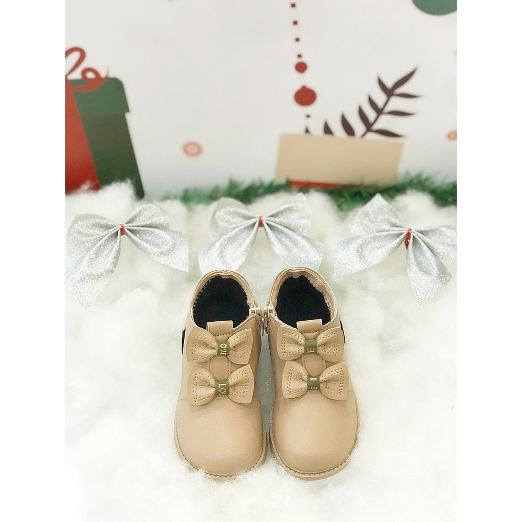 🐰TIỆM NHÀ BABY GIÀY BOOT NÂU CHO BÉ GÁI SIÊU CƯNG THỜI TRANG