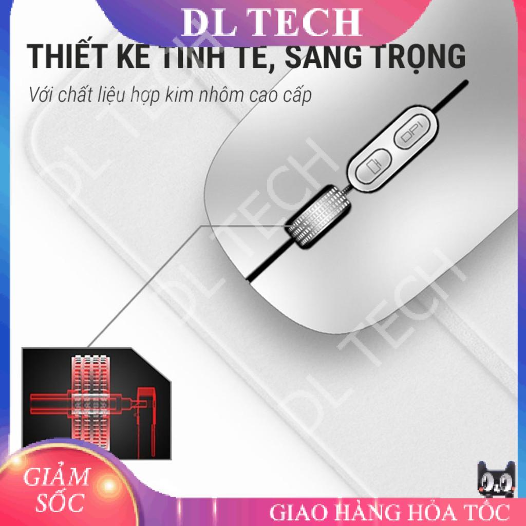 Chuột Bluetooth không dây kiêm Wireless 2 chế độ M103, sạc lại cho máy tính laptop máy tính bảng DL TECH