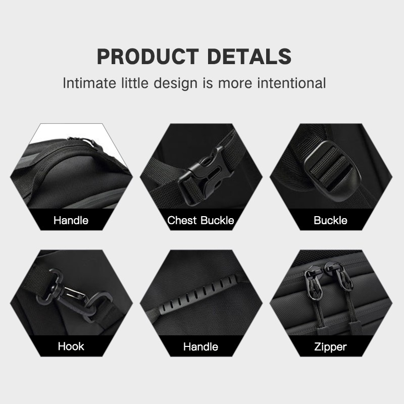 Balo Ozuko 9229 chống nước cỡ lớn cho nam