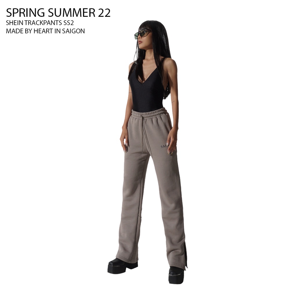 Quần ống rộng Nam nữ unisex dáng suông nỉ bông dày dặn SAFARI PSS2
