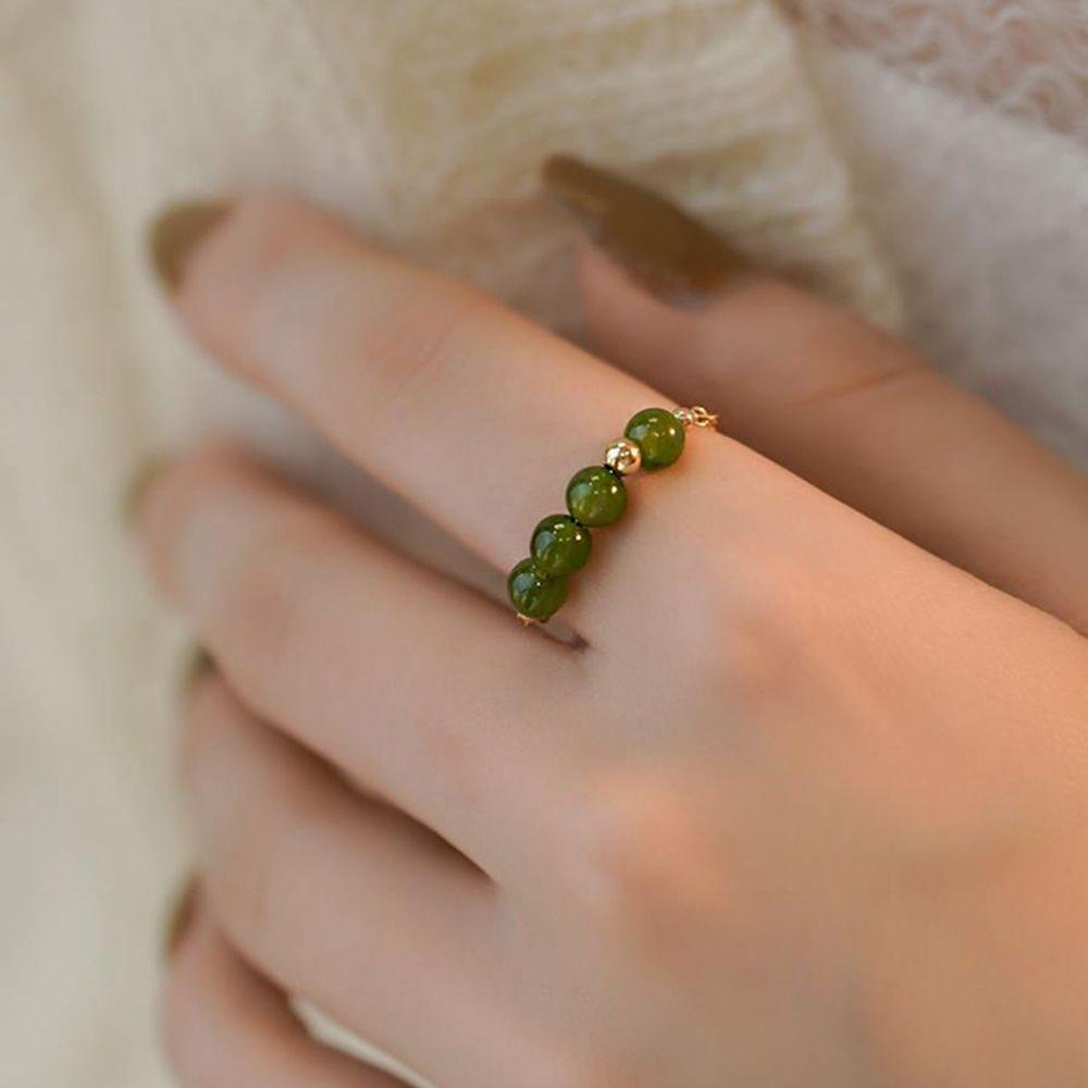 Nhẫn PRESTON Hợp Thời Trang Cổ Điển|Nhẫn Hở Hình Học Phong Cách Trung Hoa Cho Nữ