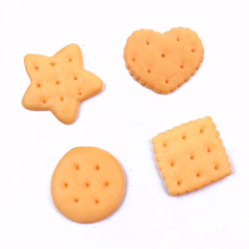 Set 10 Mô Hình Bánh Quy Mini Bằng Nhựa Dùng Trang Trí Giáng Sinh