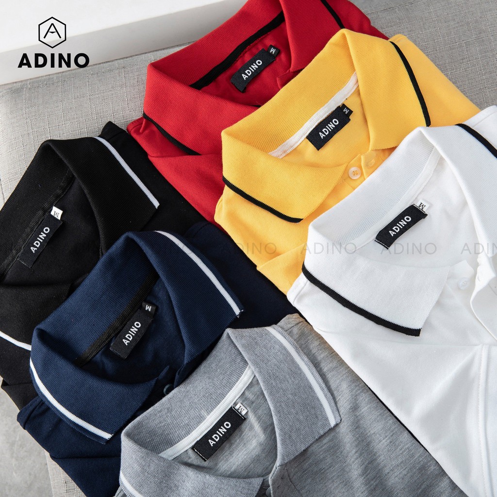 Áo Polo Nam,Áo Phông Polo Đôi Nam,Nữ ADINO Áo Polo Sản Xuất Trong Nươc Chất Liệu Cotton Thấm Hút Mồ Hôi, Cổ Tay Lỡ | BigBuy360 - bigbuy360.vn