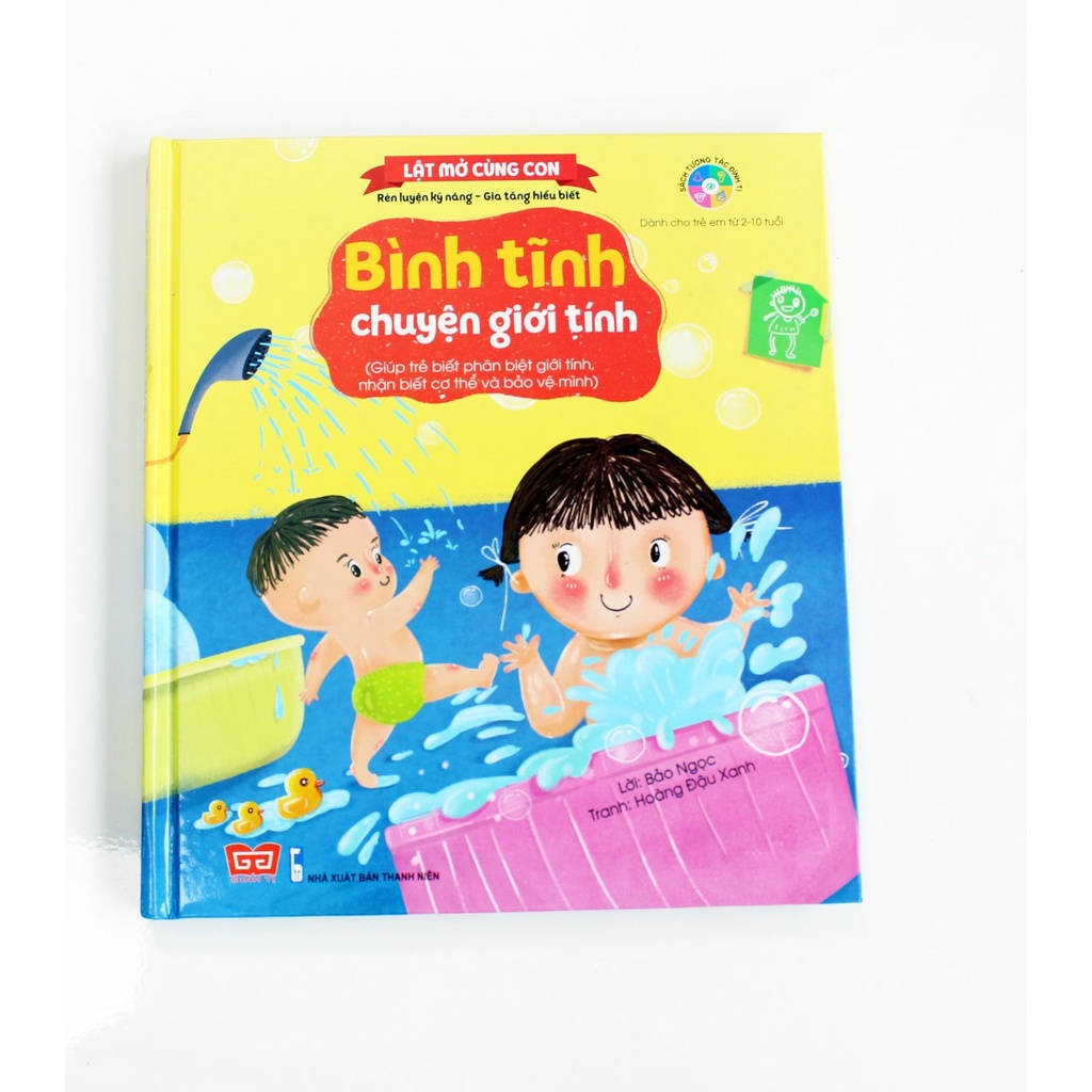 Sách - Lật Mở Cùng Con - Bình Tĩnh Chuyện Giới Tính (Giúp trẻ biết phân biệt giới tính, nhận biết cơ thể và bảo vệ mình)