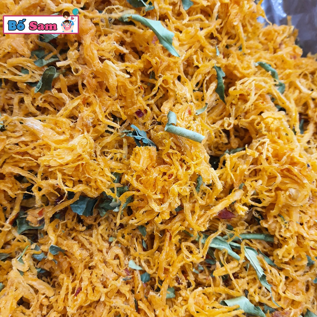 300g Gà khô lá chanh chuẩn loại 1 đồ ăn vặt ngon giòn đậm vị đồ ăn vặt Shop Bố Sam