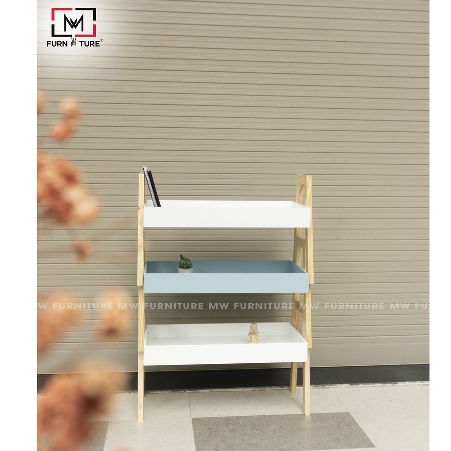 Combo 3 kệ gỗ trang trí đa năng hàn quốc thương hiệu MW FURNITURE - Nội thất căn hộ