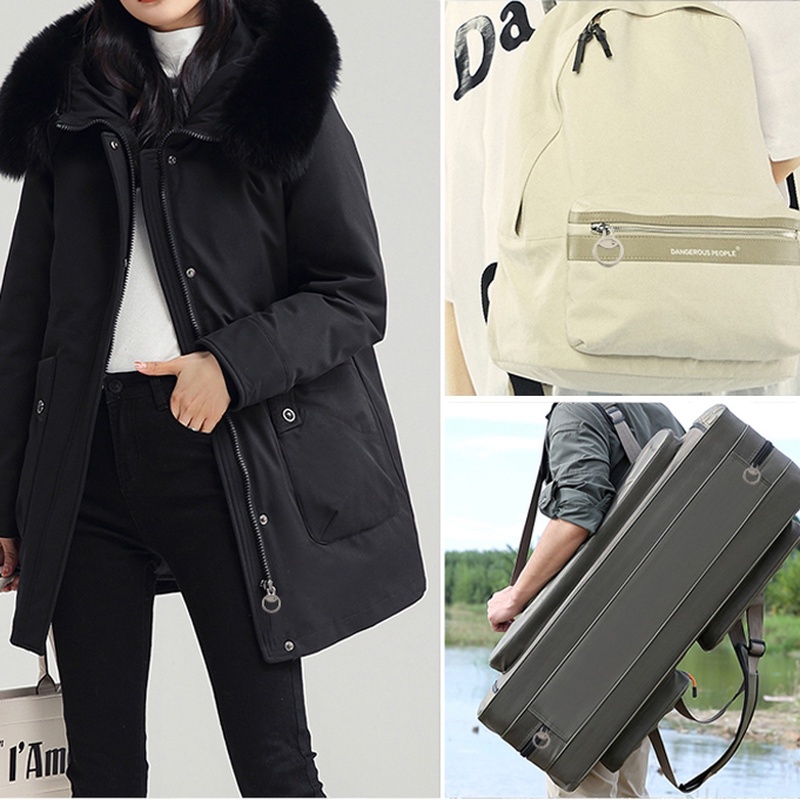 Bộ Dụng Cụ Kéo/Kéo Bằng Hợp Kim Kim Loại Bền Có Dây Kéo Có Thể Tháo Rời Cho Quần Áo/ Quần Áo/ May Thủ Công Thời Trang DIY