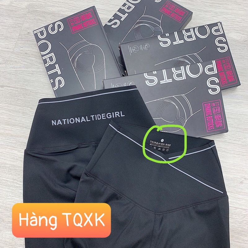 TH-QUẦN LEGGING CẠP CAO GHEN BỤNG CẠP CHÉO HỘP SPORTS CHO NỮ | BigBuy360 - bigbuy360.vn
