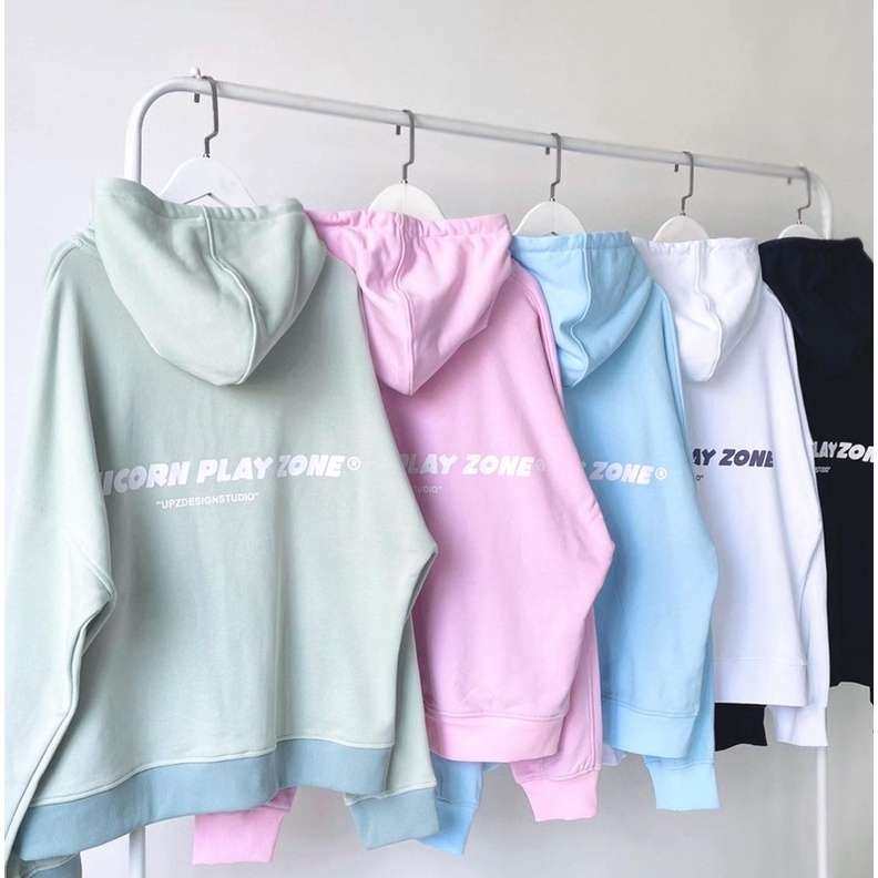 UPZ Áo Khoác Hoodie Dây Kéo Cơ Bản (5 Màu)