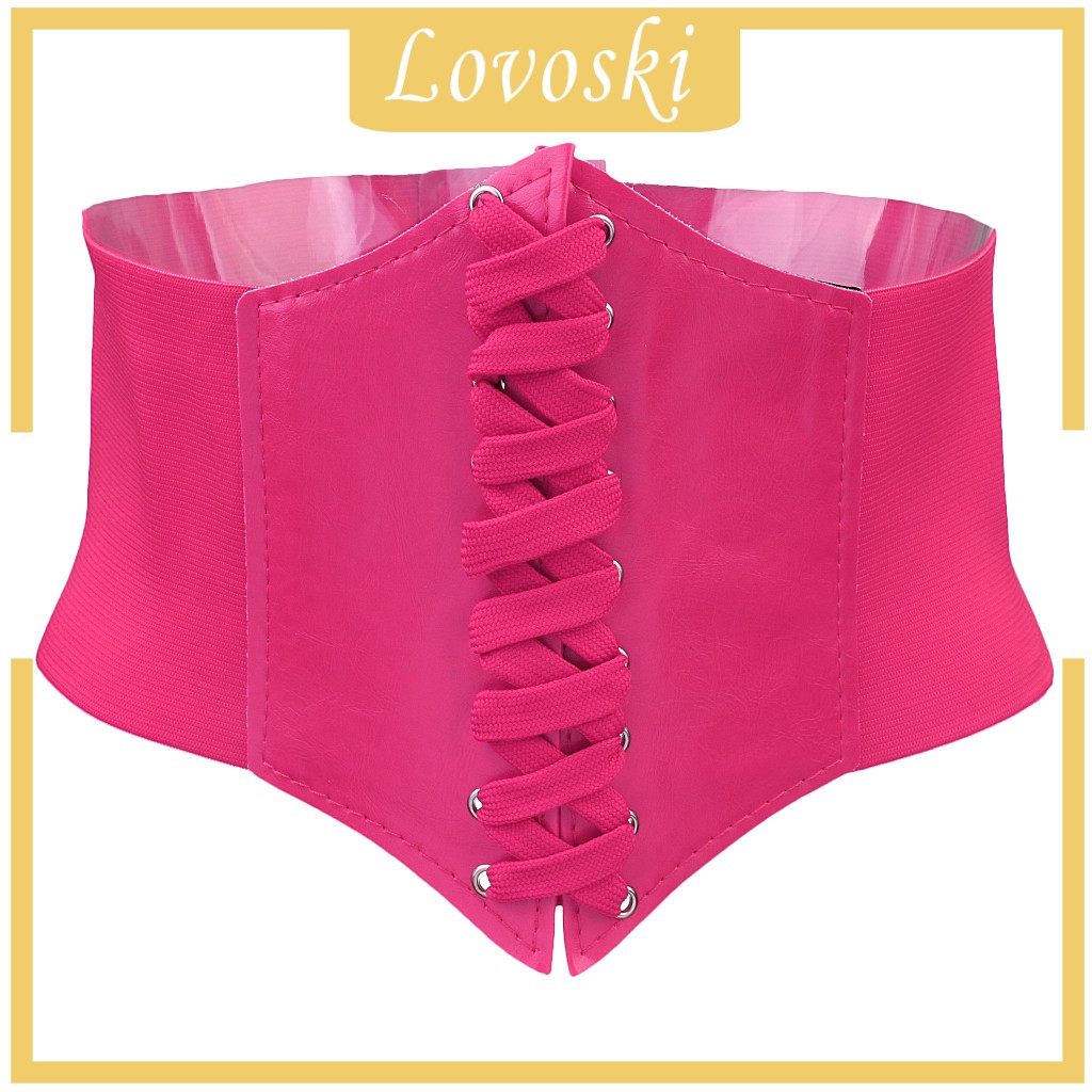 Đai Nịt Bụng Bản Rộng Co Giãn Màu Đen Thời Trang Cho Nữ