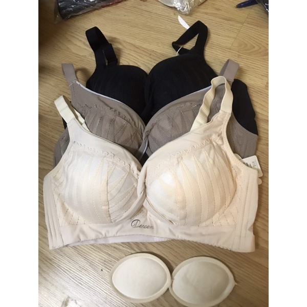 Áo lót nữ không gọng ren mềm mút vừa nâng ngực tạo khe (V-05A)