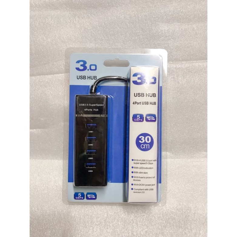 Bộ Chia USB Từ 1 Thành 4 Cổng Usb Tốc Độ 3.0