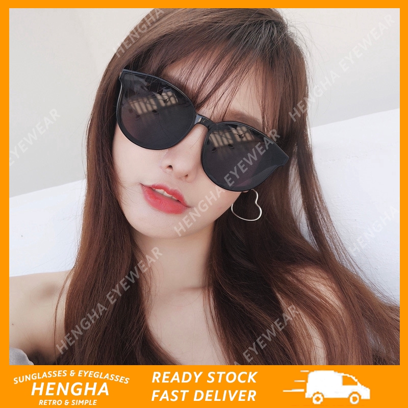 【HENGHA】【REAYD STOCK】Korean Fashion Cat Eye Sunglasses Women/Men Kính mát