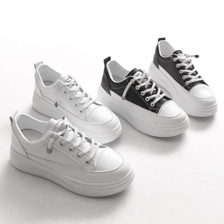 Siêu Hot Giày thể thao nữ độn đế thời trang kiểu dáng basic Q2