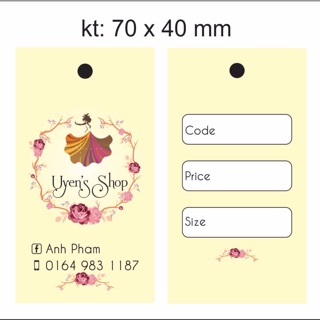 Combo 1000 chiếc tag giấy + 1000c dây dù