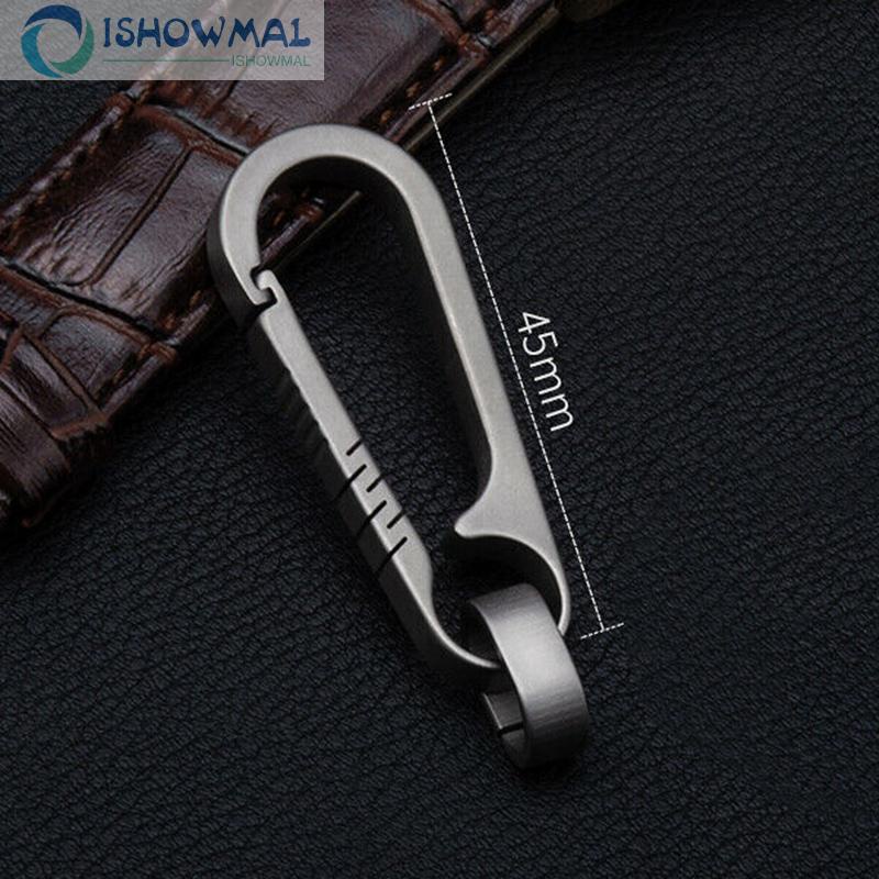 Móc Khóa Đeo Thắt Lưng Bằng Hợp Kim Titan Đơn Giản Sáng Tạo Cho Nam Và Nữ