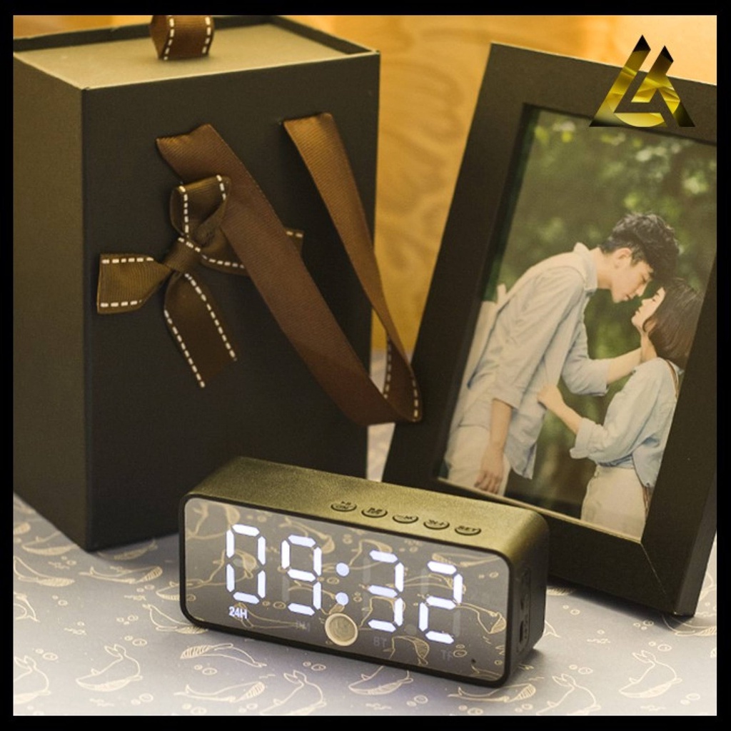 Loa blutooth kết hợp màn hình led hiển thị đồng hồ thời gian Kimiso k11/12