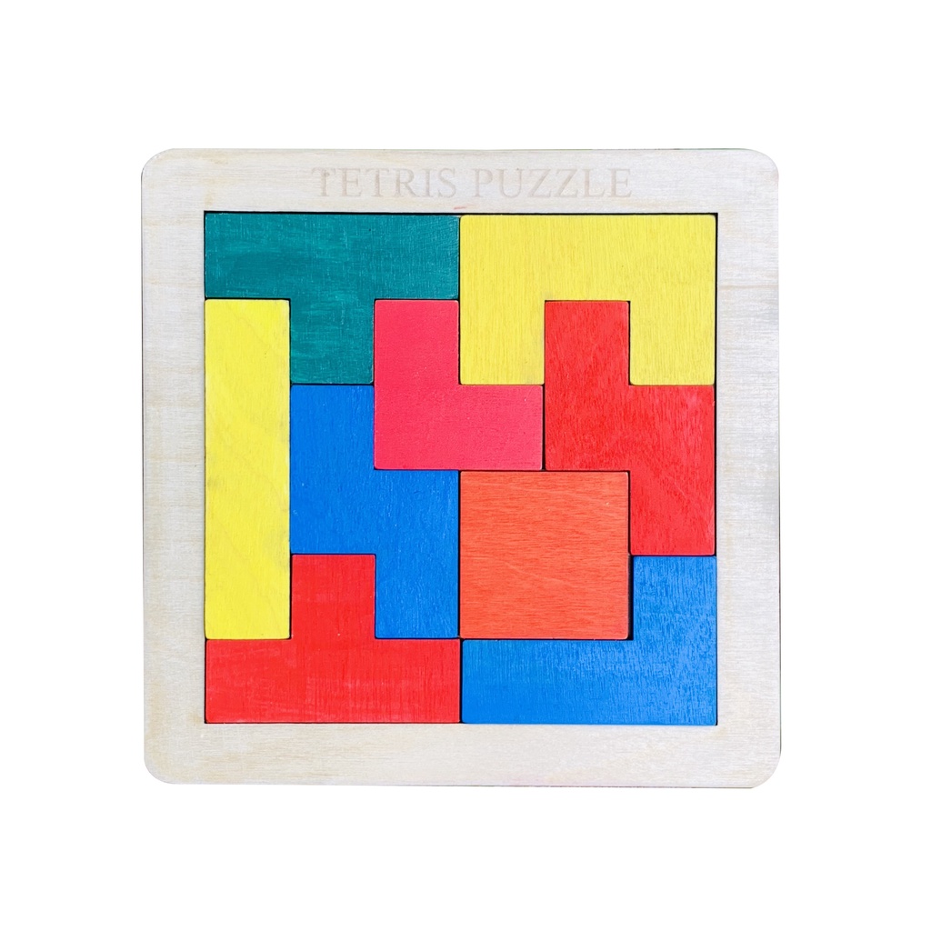 Bảng Xếp Gạch Bằng Gỗ Tetris Đa Sắc Màu Cho Bé Nhận Biết Màu Sắc Và Phát Triển Tư Duy Logic,Đồ Chơi Xếp Hình Thông Minh