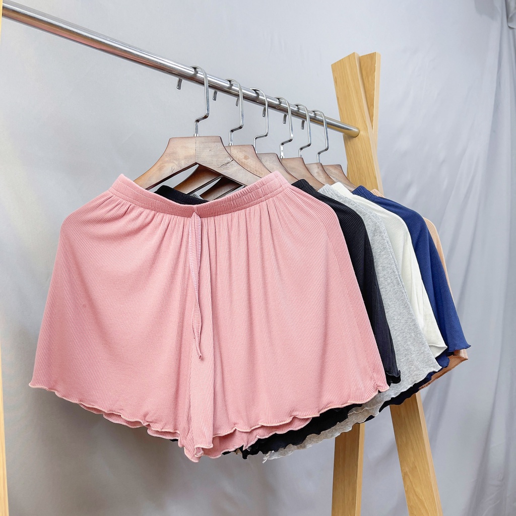 Quần đùi short nữ mặc ở nhà Thuy Clothing chất len tăm lạnh siêu mát siêu mềm siêu xinh