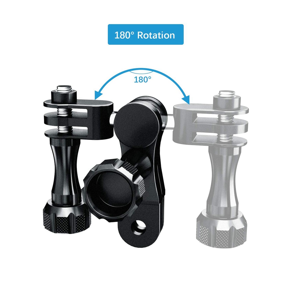 Ngàm xoay khớp nối bằng nhôm Gắn kết xoay cho GoPro Hero 9 8 7 6 5 hero9 Black, 4 Session DJI Osmo Action YI 4K 360 Rotation Adapter