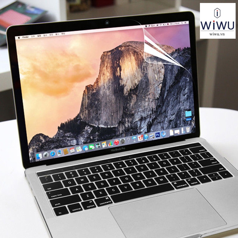 Bộ 2 miếng Dán Film trong suốt cho màn hình Macbook Air , Macbook Pro 2020 / 2021 Macbook M1 Chính hãng WIWU