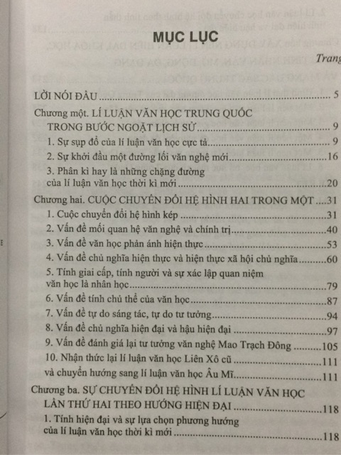 Sách - Một nền lí luận văn học hiện đại