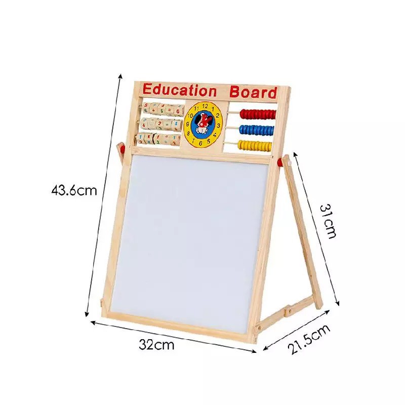 Bảng Từ Tính Education Board Kèm Vỉ Chữ Cái,Số Đếm Nam Tặng Thêm Bộ 42 Thẻ Học Flash Card Cho Bé Học Viết Chữ Và Toán