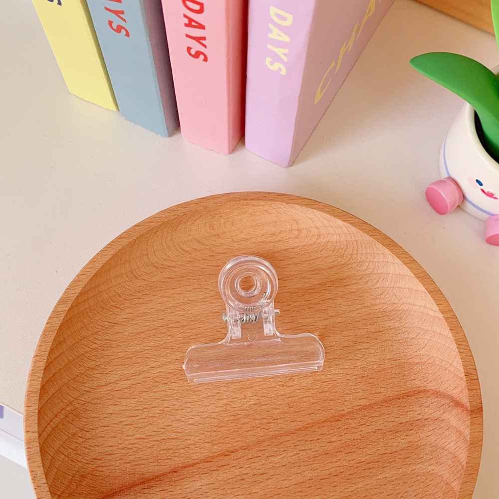 Set 5 kẹp nhựa trong suốt nhiều kích cỡ dùng để kiểm tra đồ ăn vặt | BigBuy360 - bigbuy360.vn