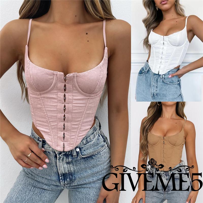 Áo hai dây lửng hở eo quyến rũ thời trang dành cho nữ