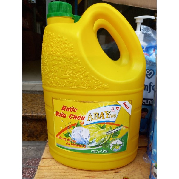 [ Giao Hỏa Tốc ] Nước Rửa Chén Hương Chanh 4Kg.