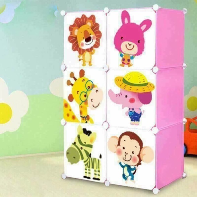FREESHIP 99K TOÀN QUỐC_Tủ quần áo lắp ghép 6 ô Size người lớn. Tặng kèm treo đồ. Được chọn mẫu theo ý thích