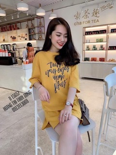 Váy xuông chữ