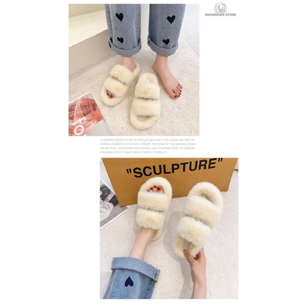 Dép bông đi trong nhà cỡ lớn phong cách Hàn Quốc xinh xắn