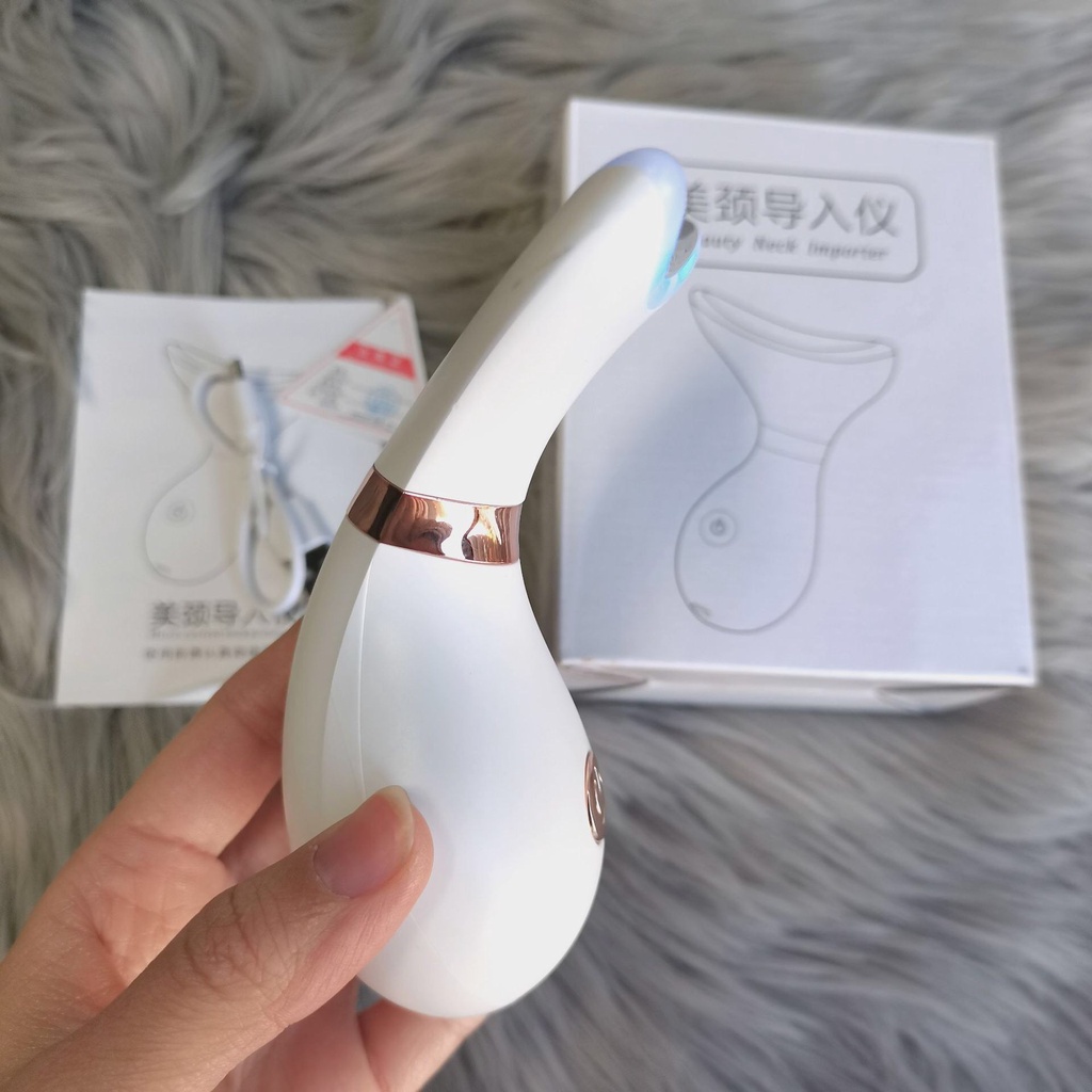 Máy Massage Nâng Cơ Trẻ Hóa Da Mặt Cầm Tay Mini Hàn Quốc Chính Hãng Sóng EMS Bảo Hành 3 Tháng