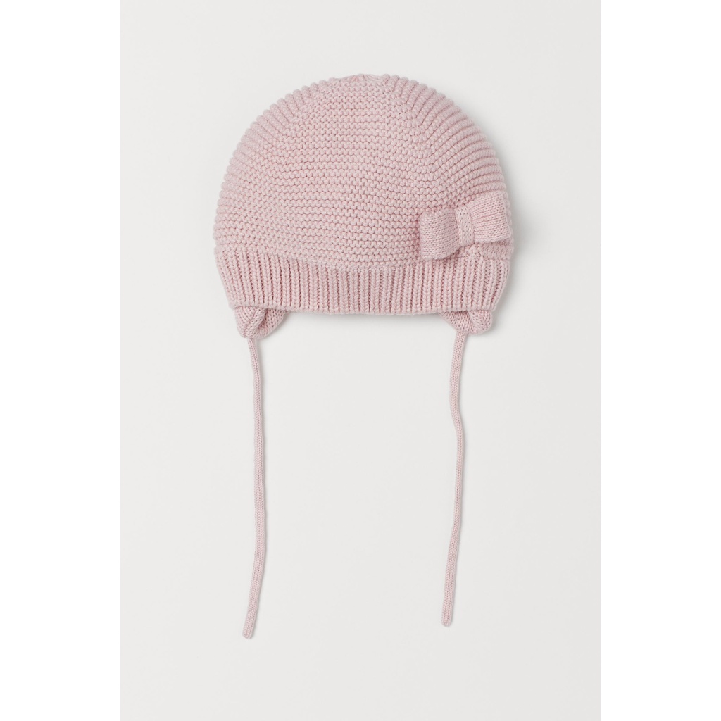 Mũ len hồng xám HM H&M _hàng chính hãng authentic