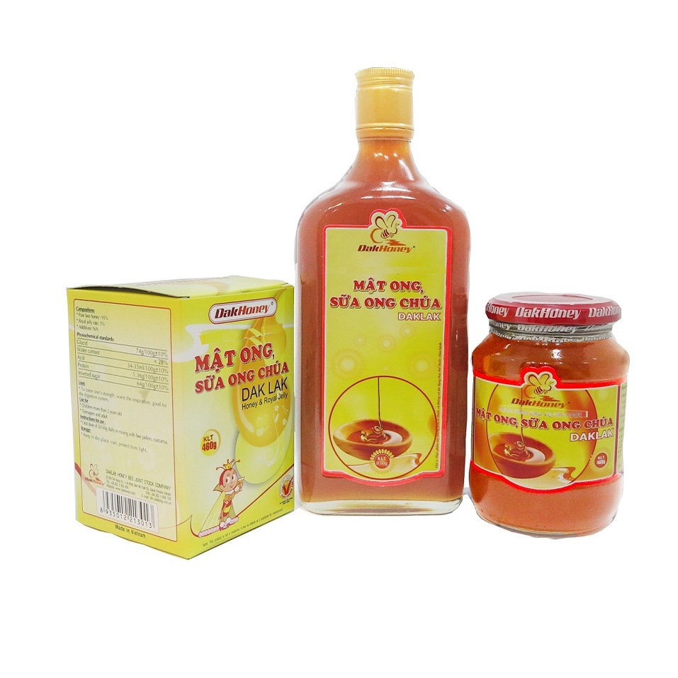 Mật ong Sữa ong chúa Daklak - Dakhoney 850g