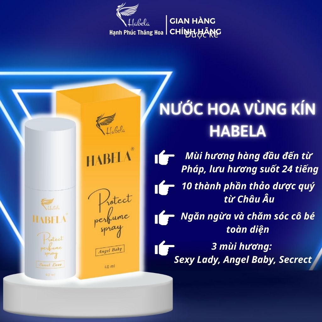 Combo nước hoa vùng kín và dung dịch vệ sinh nhân sâm Habela tăng hiệu qủa tối đa