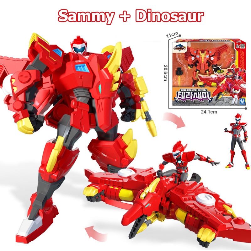 Đồ chơi Lực lượng nhí, Sammy khủng long, MINIFORCE - Biệt đội siêu nhân nhí khủng long biến hình Robot - Lobikids